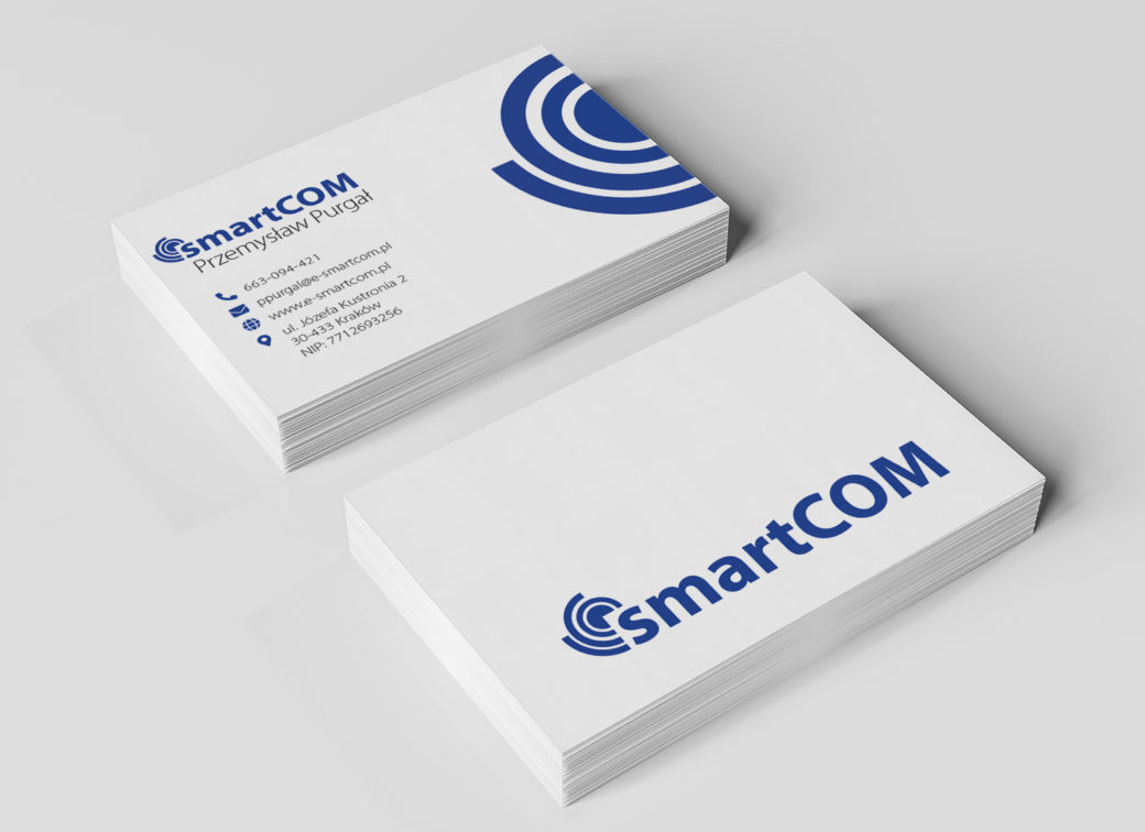 smartCOM - projekt wizytówki