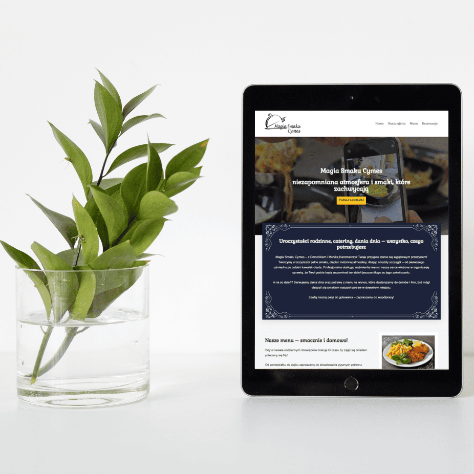 Magiasmakucymes - mockup strony www